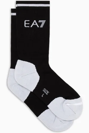 EA7 Tennis Pro cotton-blend ankle socks
