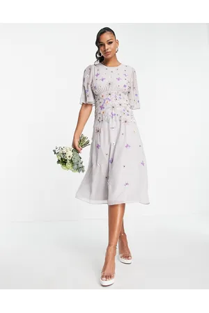 Frock & Frill long sleeve embroidered maxi dress | ASOS