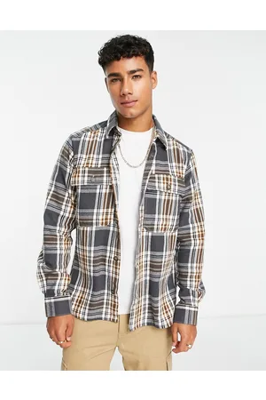 Only & Sons Flannel overshirt in check