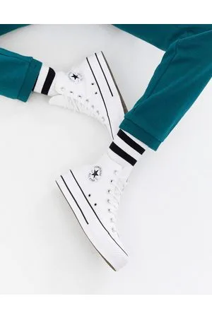 Converse Chuck Taylor All Star Hi Lift canvas platform sneakers in