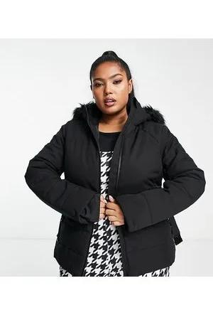 ASOS 4505 Petite ski quilted belted jacket-Pink