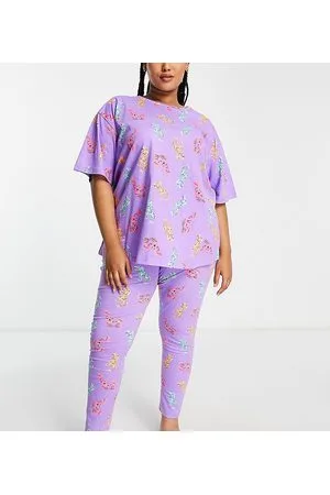 ASOS DESIGN Curve Barbie x Hello Kitty oversized tee & leggings