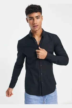 New Look Long sleeve oxford shirt in