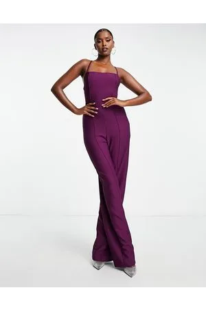 Purple Bridesmaid Jumpsuits