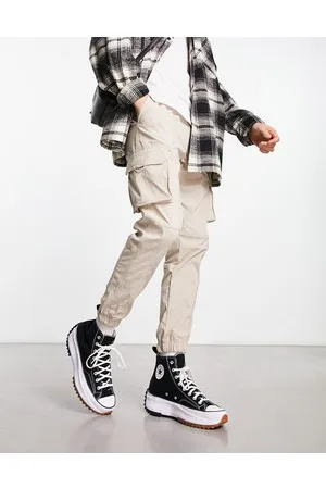 JACK & JONES Intelligence technical cargo pants in beige