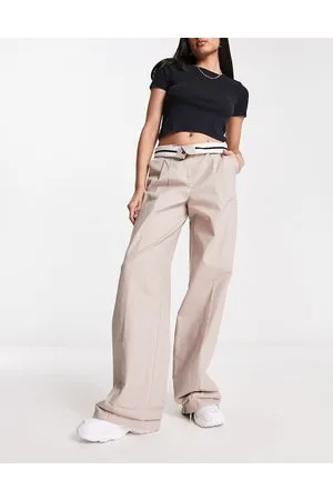 ASOS DESIGN Petite chino pants in stone