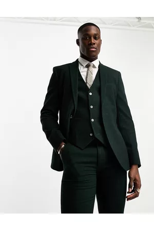 ASOS Men Blazers - Skinny wool mix suit jacket in herringbone in
