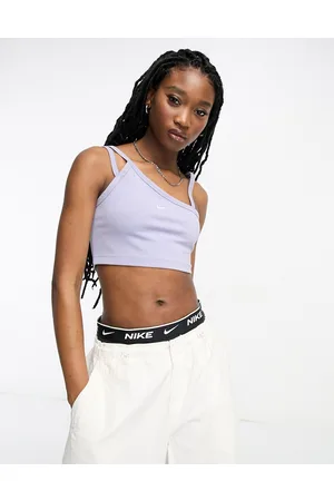 Nike one shoulder crop on sale top