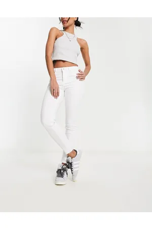 ONLY Blush skinny jeans with frayed hem in