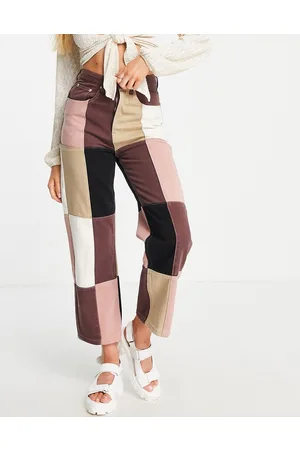 Signature Patchwork straight jeans in multi