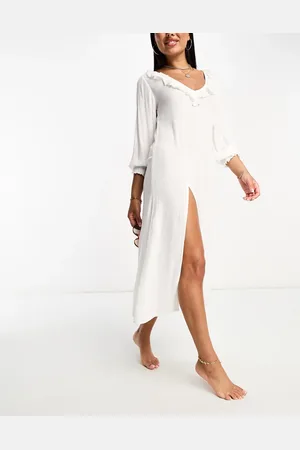 Iisla & Bird Ruffle long sleeve beach summer dress in