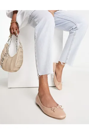 ASOS Lullaby bow ballet flats in beige