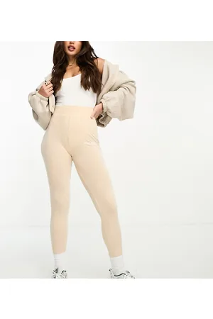 Missguided leggings with deep waistband in khaki (part of a set