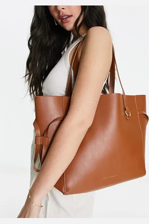 French Connection Adina Monogram Bucket Shoulder Bag