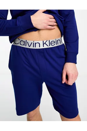 Calvin Klein Blue Logo Regular Fit Sleepwear Bottoms