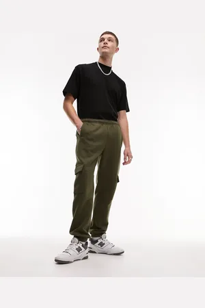 Topman wide balloon pleated sweatpants in white