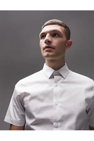 Topman Short sleeve stretch fit shirt in