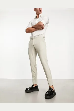 Only & Sons Slim fit tapered pants in beige