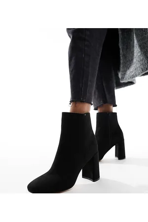 London rebel block heel ankle sales boots