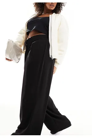 River Island Pleated wide leg pants in