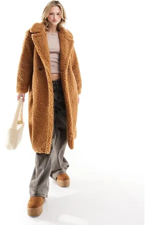 UGG Gertrude teddy coat in tan