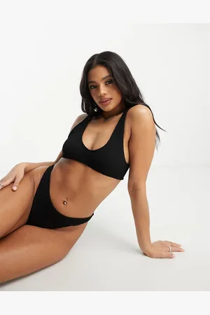 ASOS Amy mix and match crinkle high leg hipster bikini bottom in