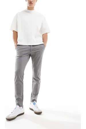 Only & Sons Smart tapered fit pants in light