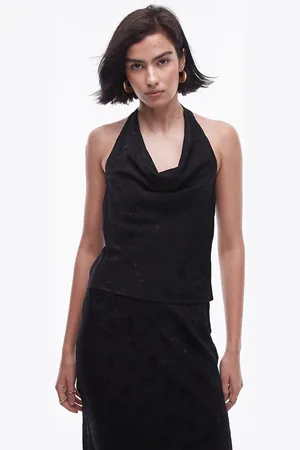 Topshop Jacquard halter top in - part of a set
