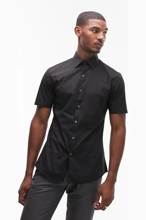Topman Short sleeve formal slim fit shirt in