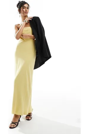 4th & Reckless Bandeau linen maxi dress in