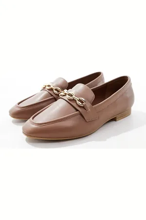 ASOS Macaroon chain loafer in Tan