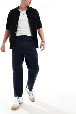 Farah Hawtin twill relaxed tapered pants in