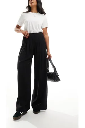 Stradivarius Fluid pleat front pants in