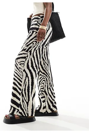JDY Wide leg pants in zebra print