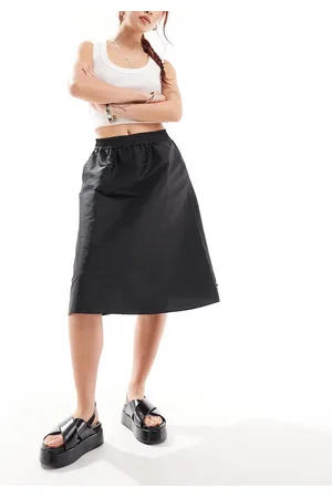 COLLUSION Sporty boxer midi skirt in