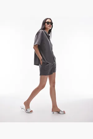 Topshop Tonic boxer shorts in charcoal - part of a set