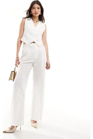 MANGO Tailored straight leg pants in - part of a set