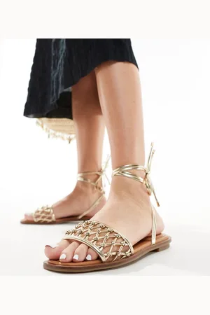 Aldo Seazen crochet lace up sandals in