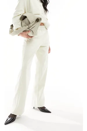 MANGO Drawstring relaxed pants in off - part of a set