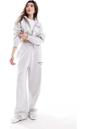 Good For Nothing Wide leg sweatpants in heather - part of a set