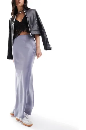 COLLUSION Satin slip maxi skirt in