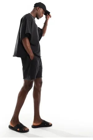 JACK & JONES Oversized washed sweat short in - part of a set