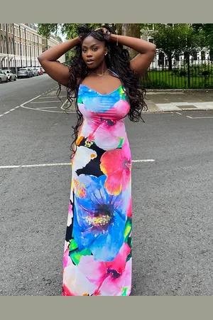 Labelrail X Sumbo Owoyele bold bloom cami maxi dress in