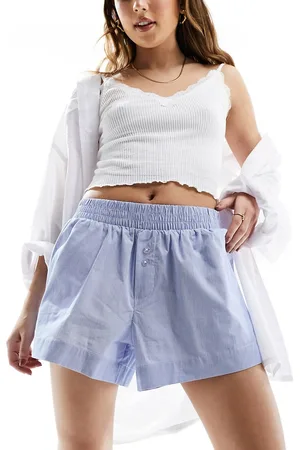 Cotton On Cotton On boxer shorts in linen look stripe