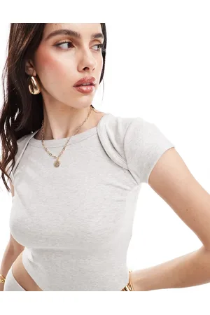 4th & Reckless Wide neck T-shirt in light - part of a set