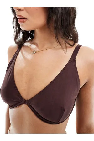 Cotton On Cotton On balconette bra bikini top in shimmer