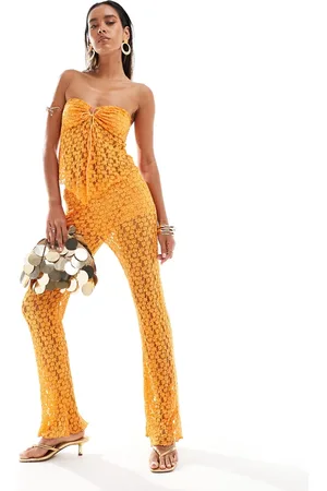 Pull&Bear Crochet flare pants in - part of a set