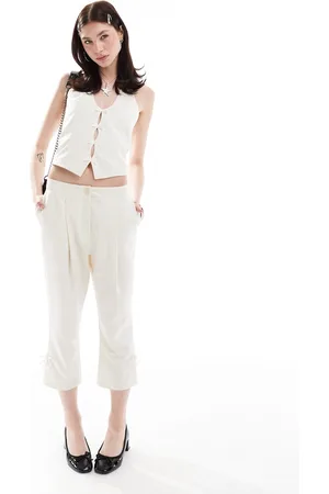Reclaimed Capri pants with bows in - part of a set