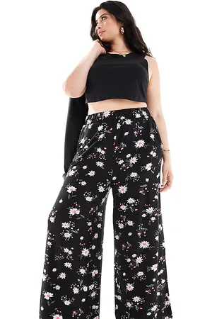 Yours Wide leg pants in daisy print