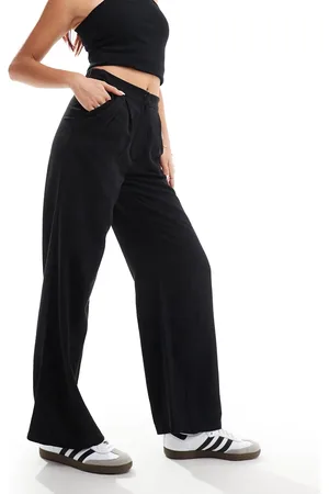 Reclaimed Mensy wide leg pants in linen mix